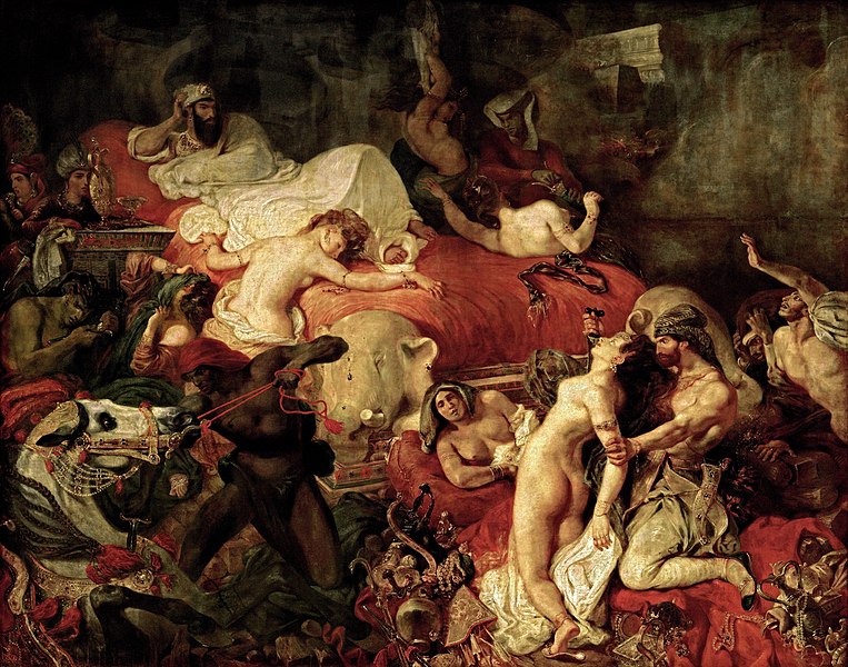 Delacroix La Mort de Sardanapale 1827